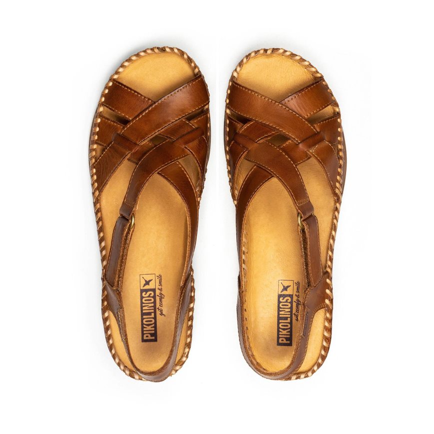 Women's Pikolinos CADAQUES Sandals Brown | NZ U2AQ591